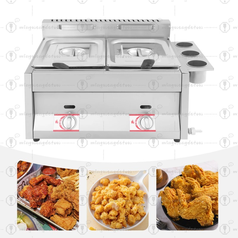 Deep Fryer Stainless - YENİ Ticari Gazlı Derin Fritöz 12L