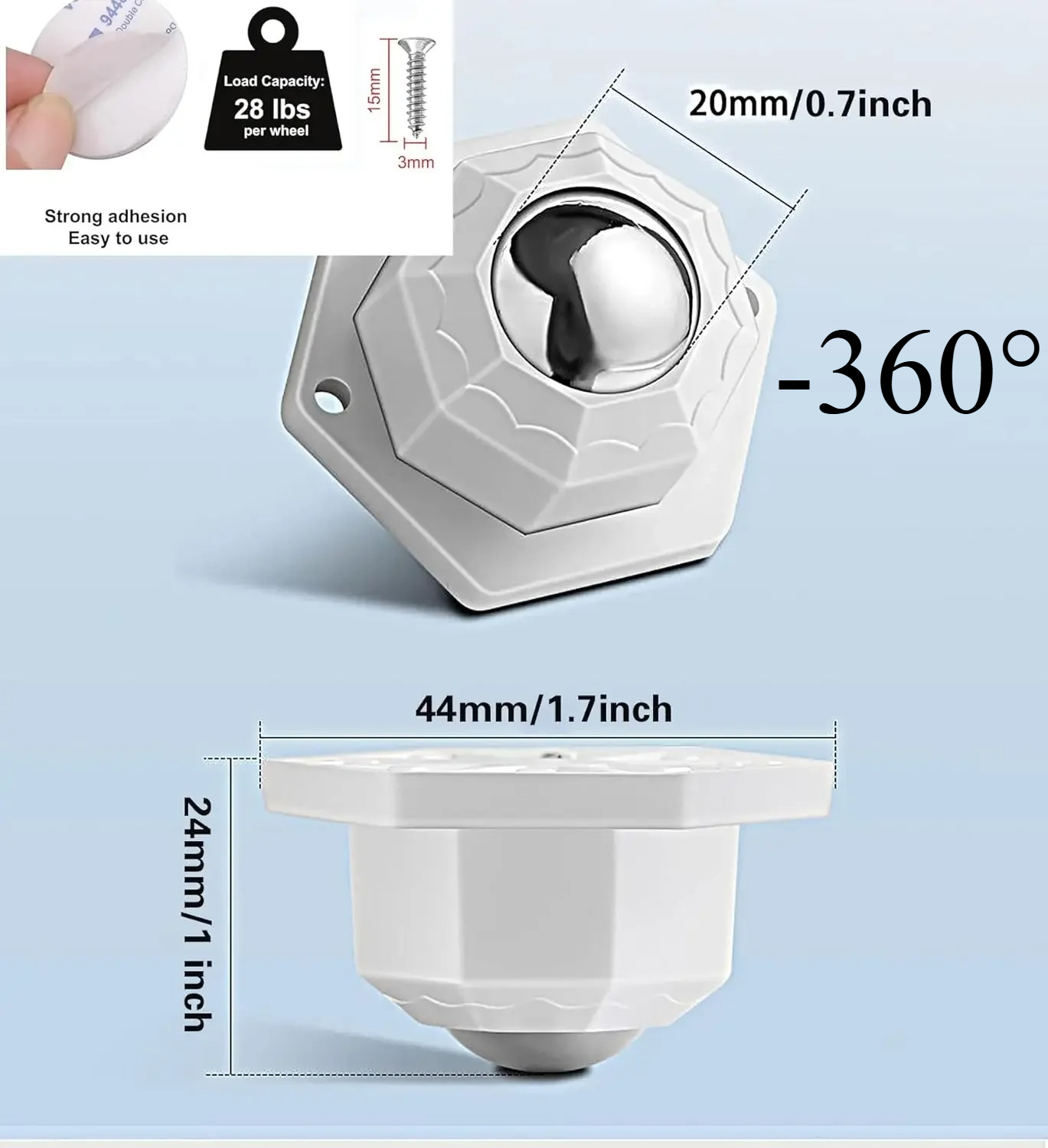 Kitchen Appliances List - 8PCS Kendinden Yapışkanlı Mobilya TekerleriTekerlekler 360