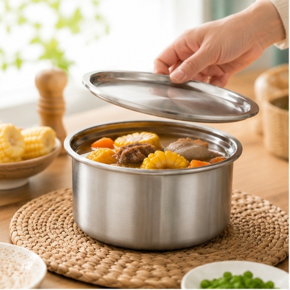 Deep Fryer Stainless - 304 Paslanmaz Çelik Kapaklı Ramekin, Buharda