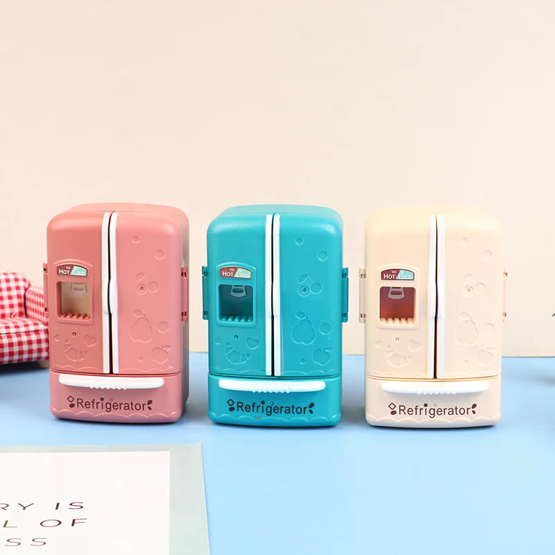 Kitchen Appliances List - Dollhouse 1:12 Minyatür Çift Kapılı Buzdolabı