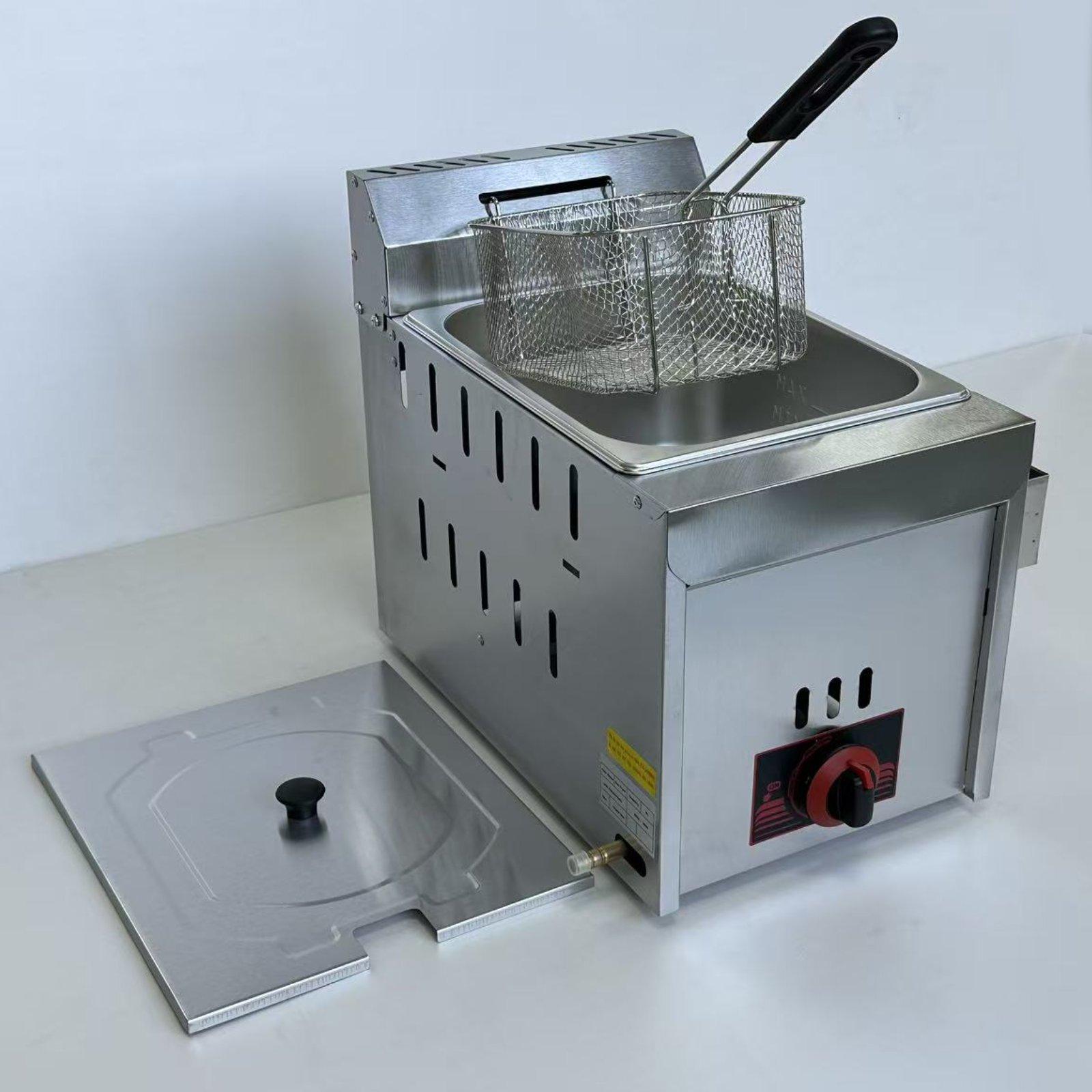 Deep Fryer Stainless - Ticari Derin Fritöz Kolay Bakımlı Yağlı