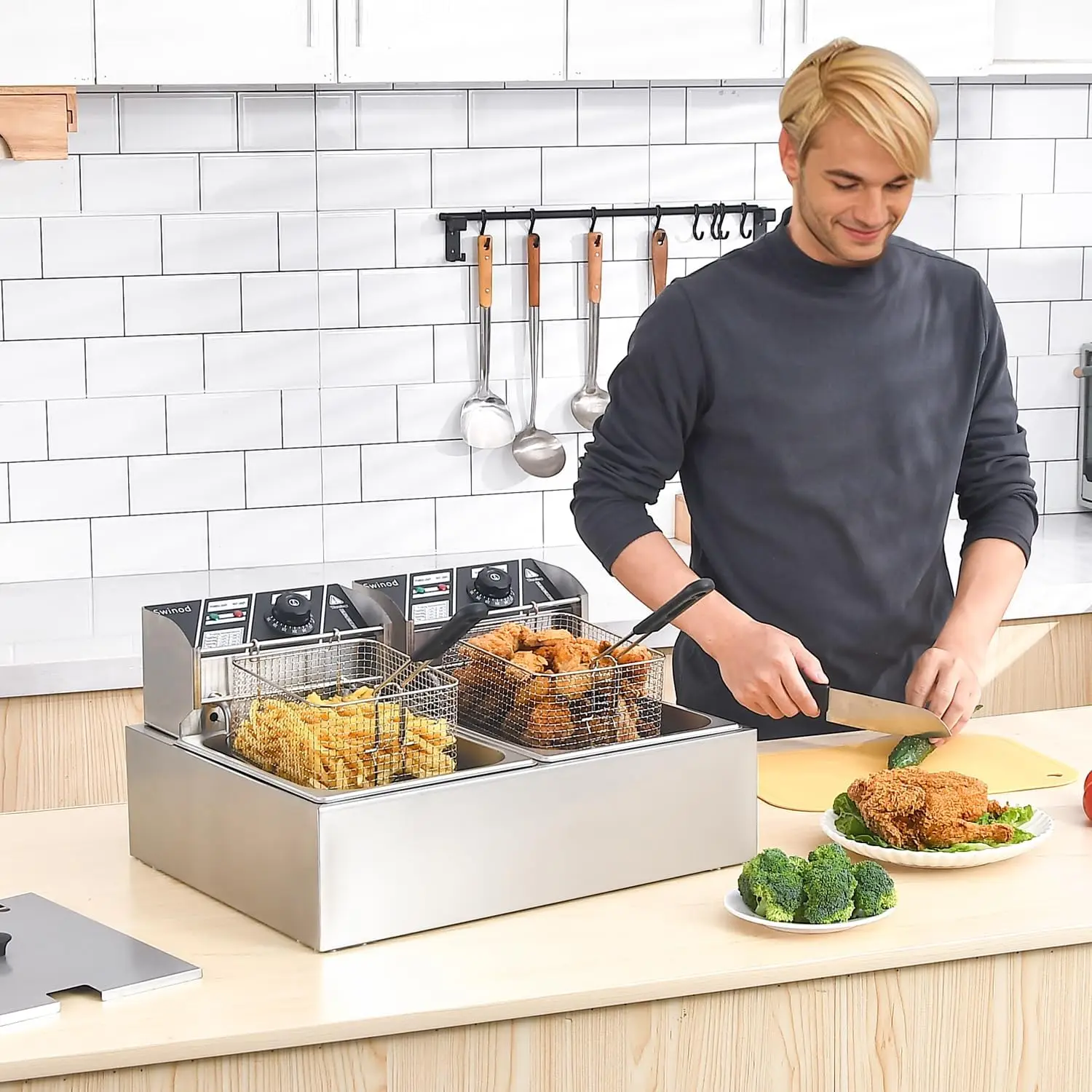 Sepetli Ticari Fritöz, 3400W 1 - Deep Fryer Stainless incelemesi ve fiyatı