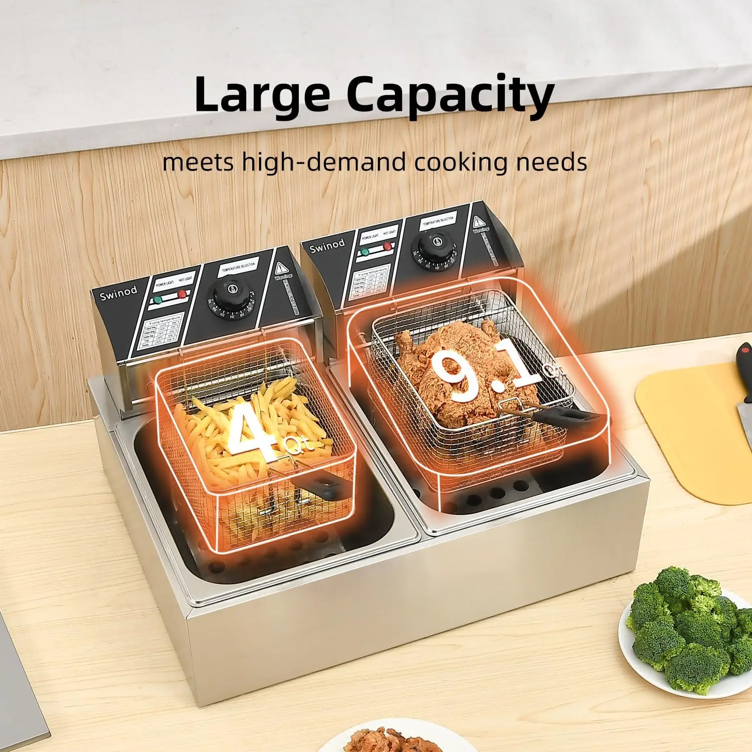 Sepetli Ticari Fritöz, 3400W 1 - Deep Fryer Stainless incelemesi ve fiyatı
