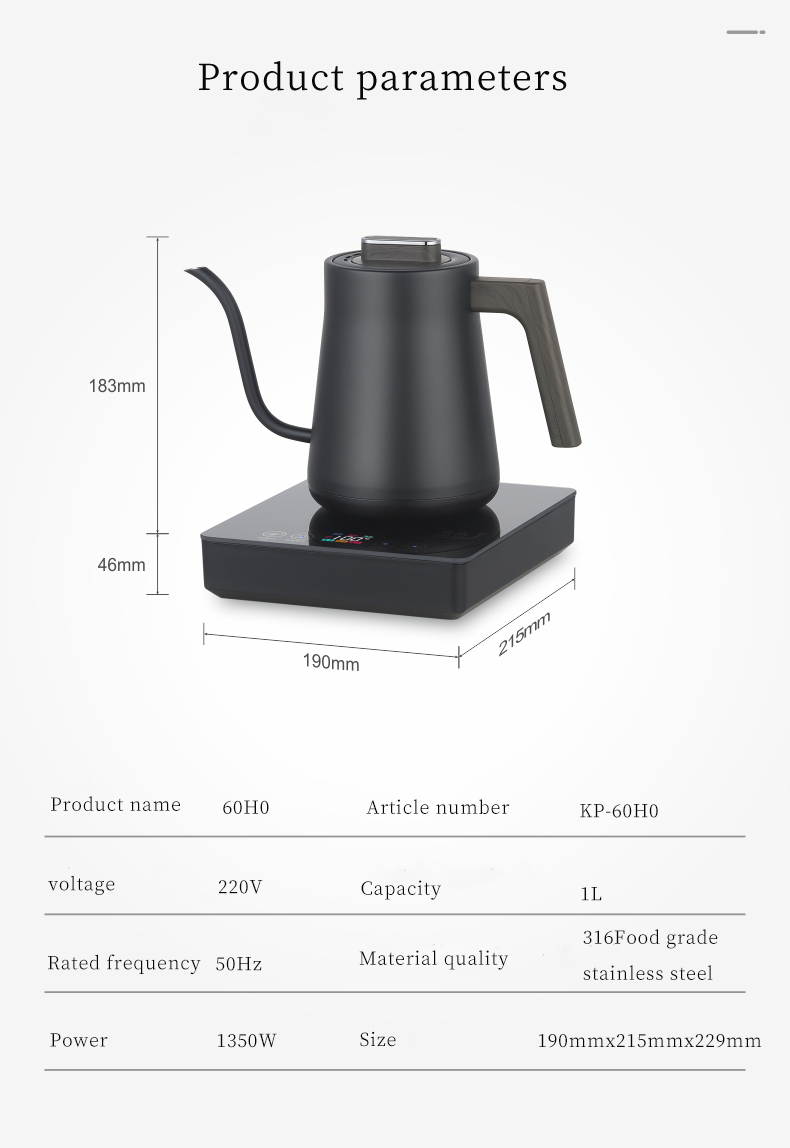 HK-60H0 1.5L Kuğu Boyunlu Elek - Electric Kettle Gooseneck incelemesi ve fiyatı