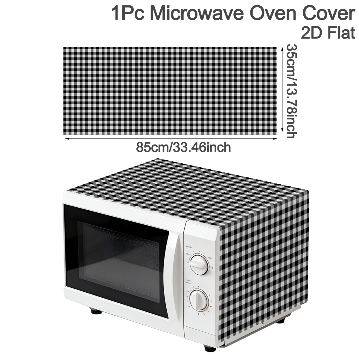 Siyah Beyaz Ekose Mikrodalga F - Kitchen Appliances White incelemesi ve fiyatı