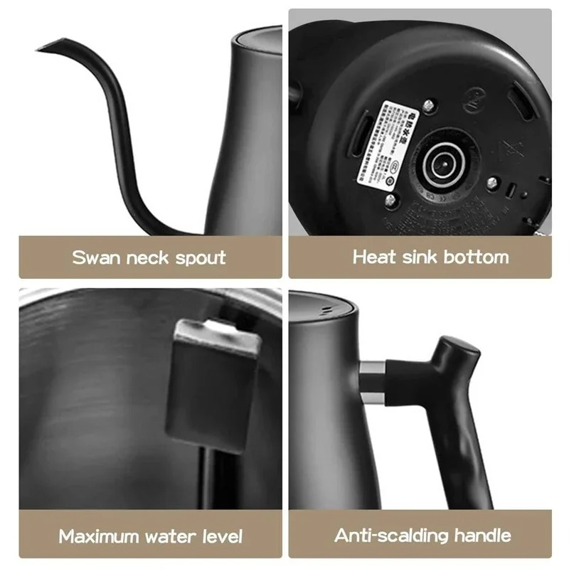 1000W Akıllı Sabit Sıcaklıklı  - Electric Kettle Gooseneck incelemesi ve fiyatı